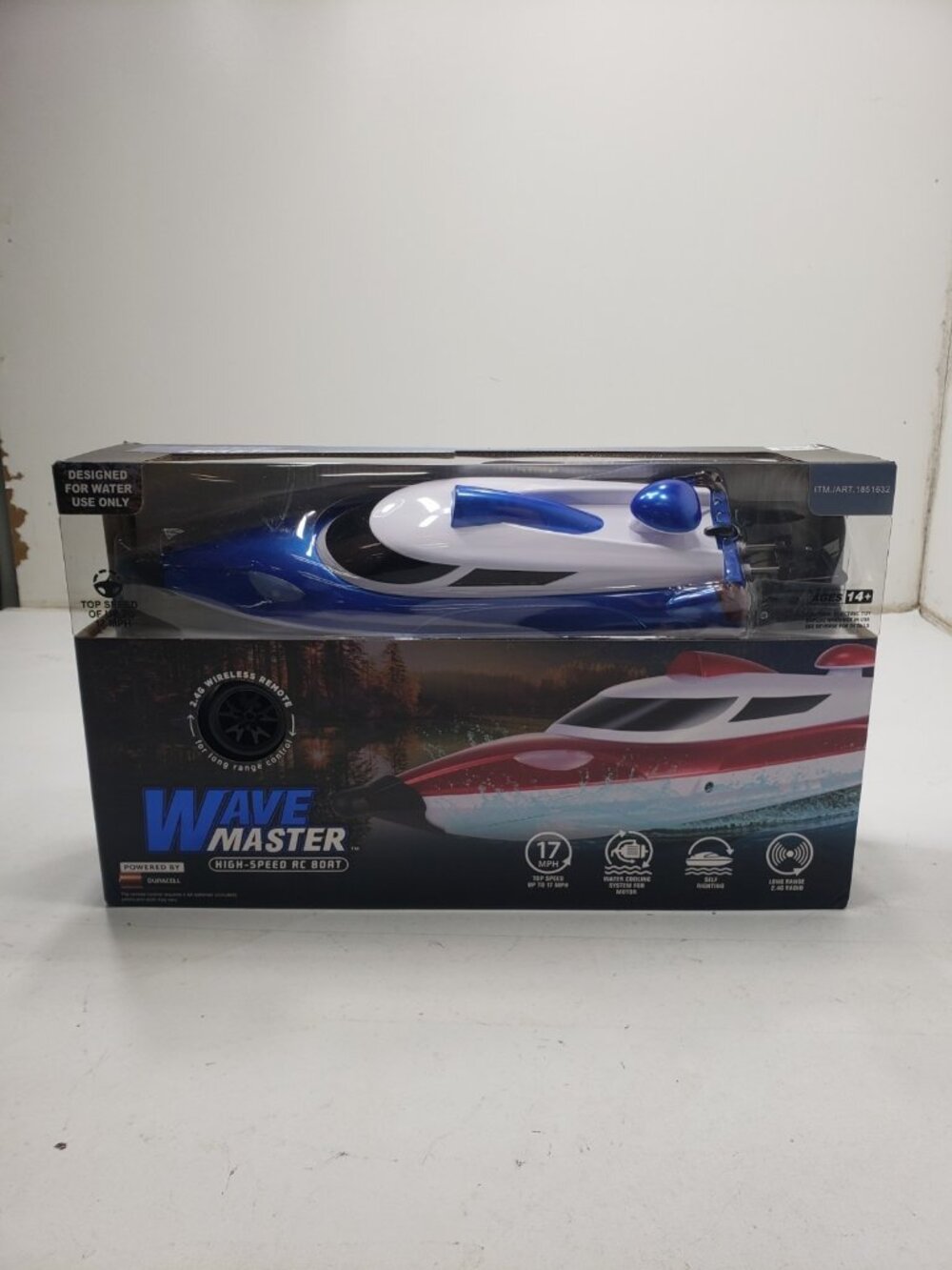 Wave Master High Speed RC Boat 17 MPH 2.4GHz Remote Self Righting 1851632